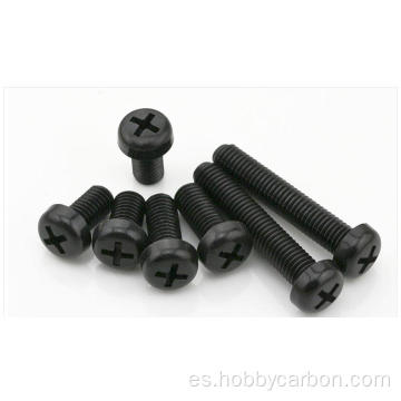 Tornillos de cabeza de botón de nailon de M3x6 mm